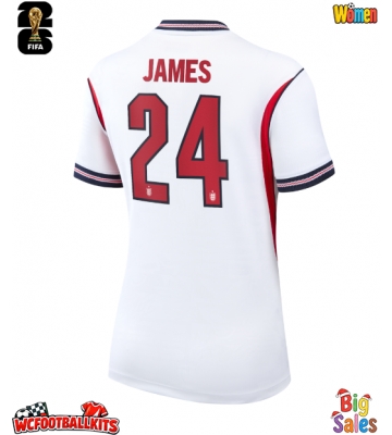 England Reece James #24 Replica Home Stadium Shirt for Women World Cup 2026 Short Sleeve